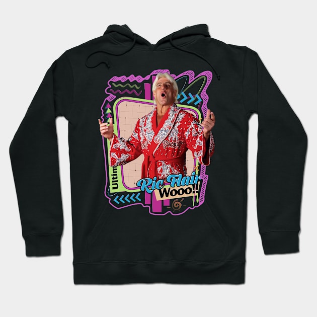 Wrestler Ultimate Warrior Ric Flair Hoodie by PICK AND DRAG